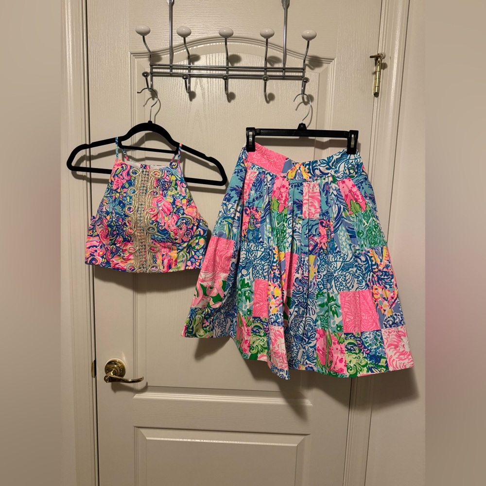 Lilly Pulitzer matching set; top & skirt